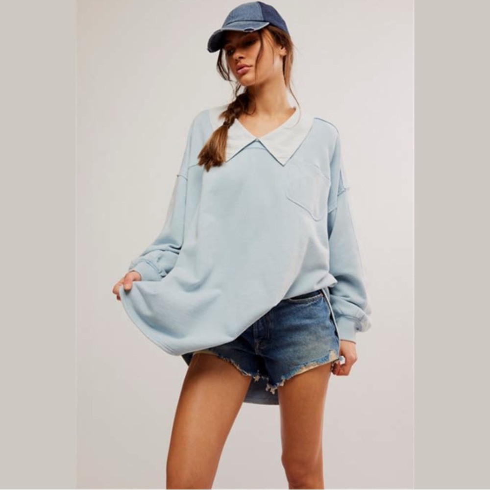 Free People Madeleine Oversized Sweatshirt XS